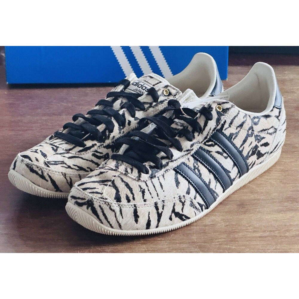 Women’s Size 11 adidas Japan W Zebra Pony Hair KI6544 NIB